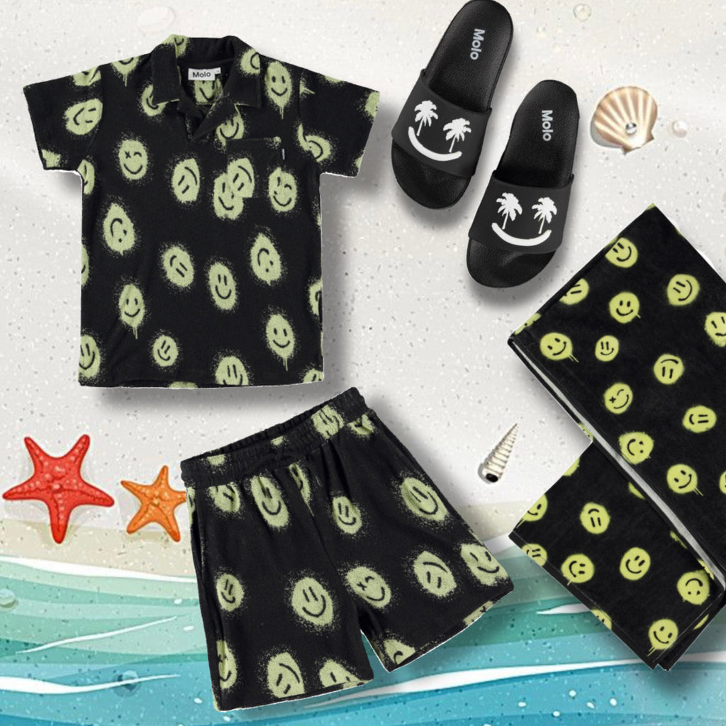 Terry cloth Happy Sunny