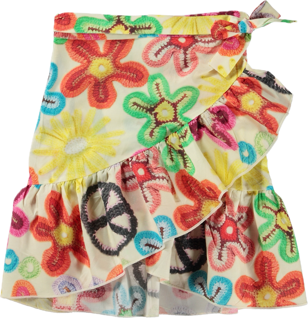 Flower power coverup skirt