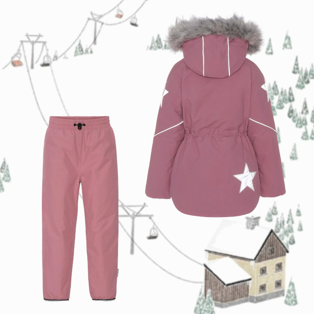 Rose reflecting star skiwear