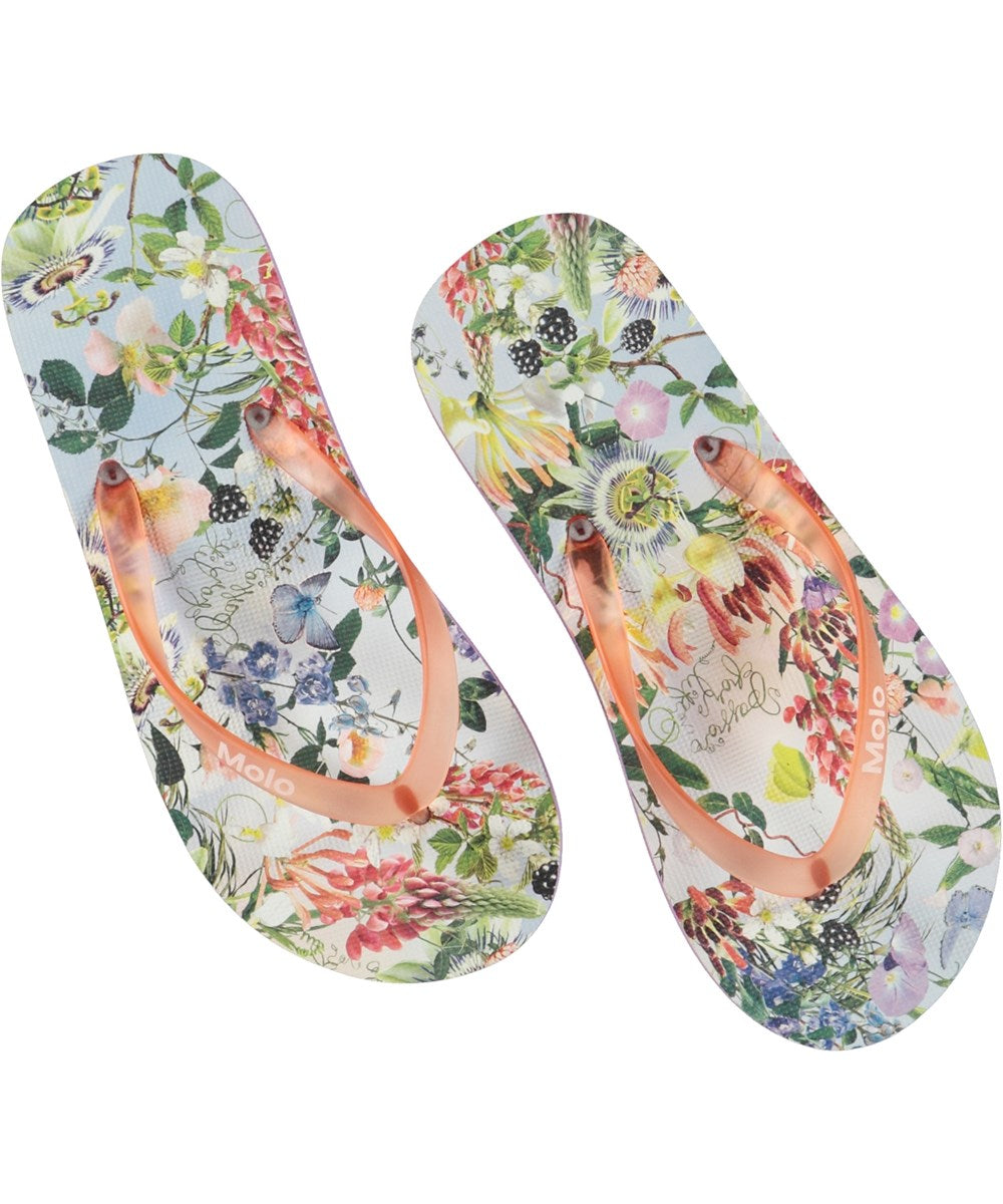 Being floral flipflops